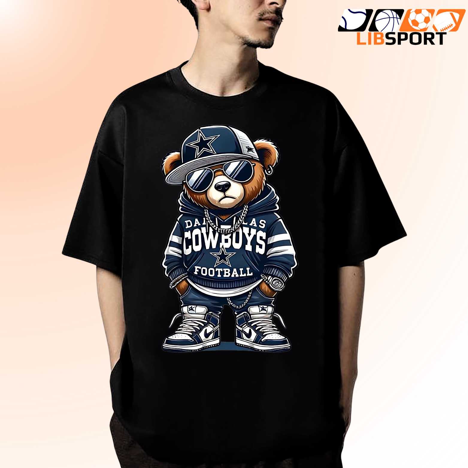 Cute Teddy Bear Dallas Cowboys T-Shirt, Football Game Day Tee